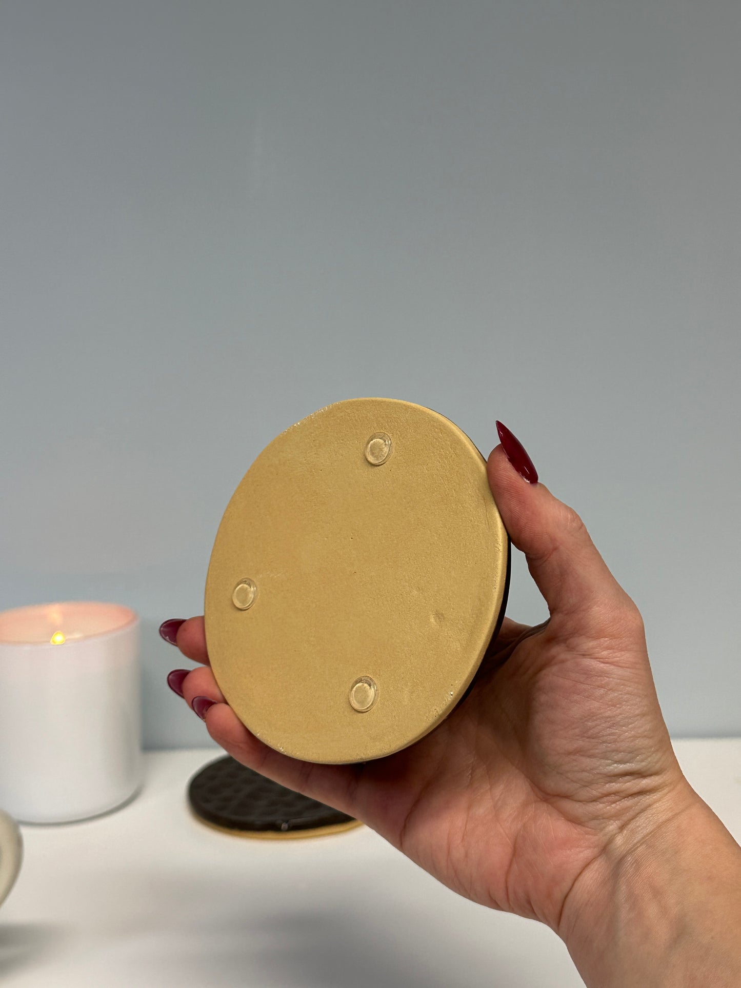 chocolate digestive ceramic coaster - pre order 🍪